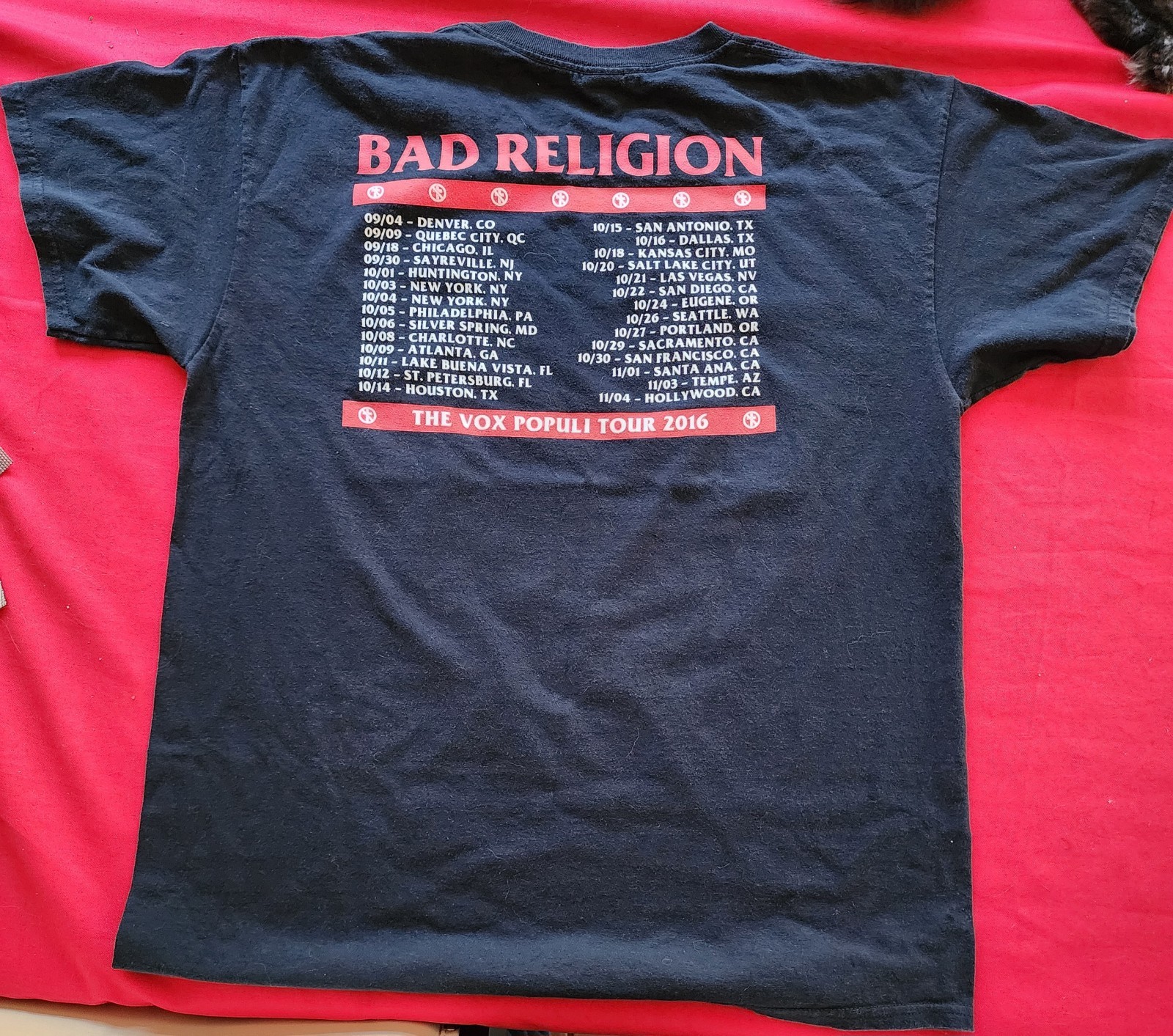 Bad RELIGON Size Large None of The Above Original TOUR SHIRT In Excellent Shape gallery