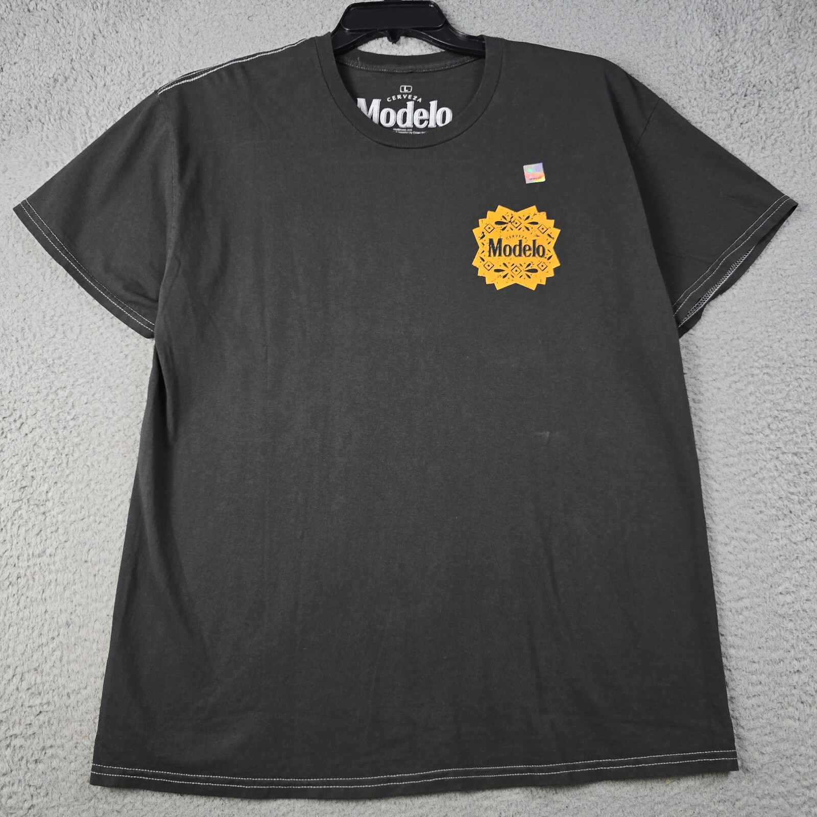MODELO Beer SHIRT Mens Large L Black CERVEZA CASUAL Brew Mexican Lager Logo NWT gallery