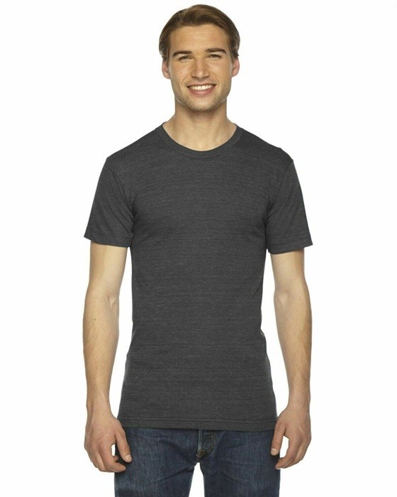 American Apparel Unisex Tri Blend Soft T-Shirt Track Tee TR401W, Size XL gallery