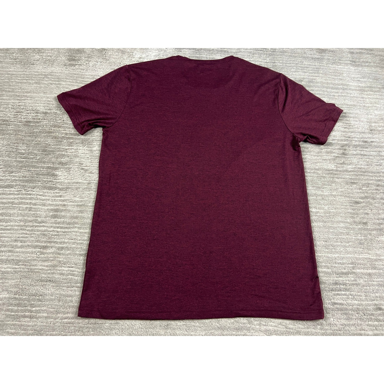 32 Degrees T-Shirt Mens Large Burgundy Cool Short Sleeve Heathered Stretch Crew gallery