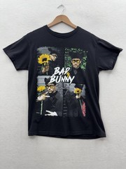 Bad Bunny Medium Tour Merch Black Shirt Benito Rap Tee Band T Puerto Rico
