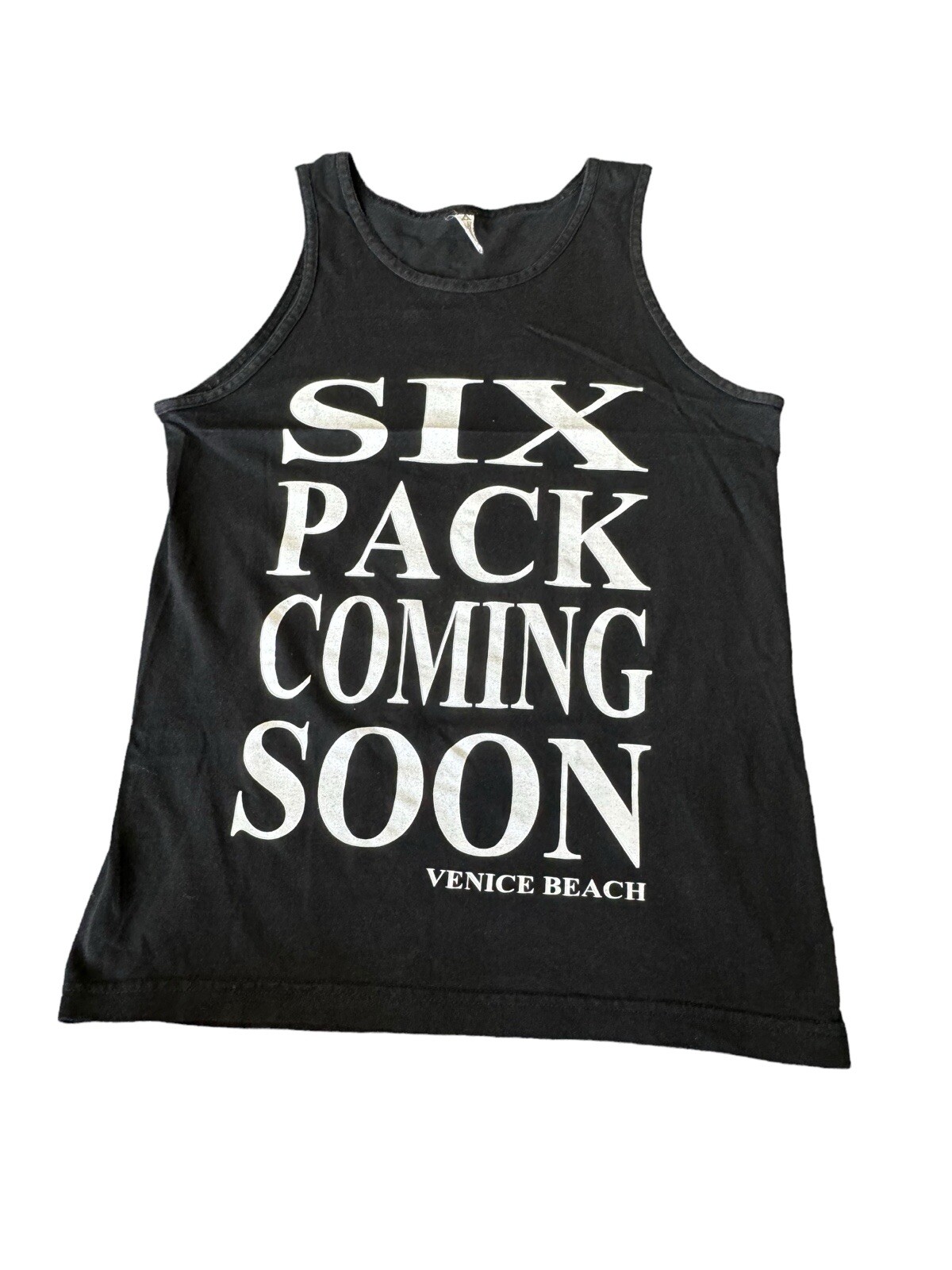 Allstyle Apparel Active Tank Top Mens S Six Pack Coming Soon Black Bodybuilding