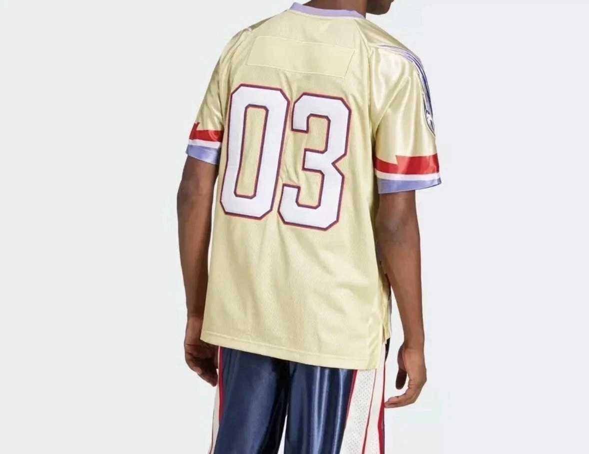 adidas Adilenium Season 3 Team Jersey Powder Yellow JX1700 Men's SMALL gallery