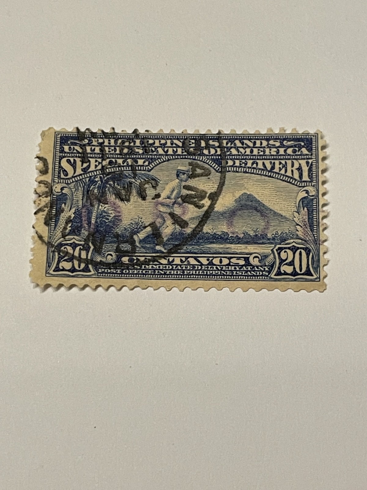 Philippines E2 Used with OB handstamp PSE Certificate KSPhilatelics (E2PIx1)