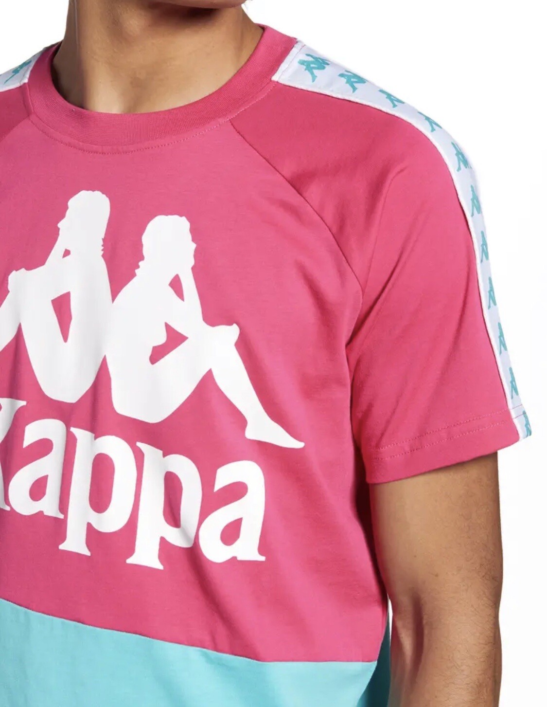 Kappa 222 Banda Balima T-Shirt Men's Tee Pink Size Large 100% Authentic New gallery