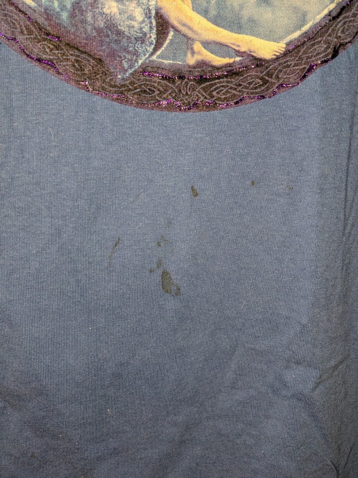 Vintage The Mountain Fairy Moon Star Blue Medium T-Shirt gallery