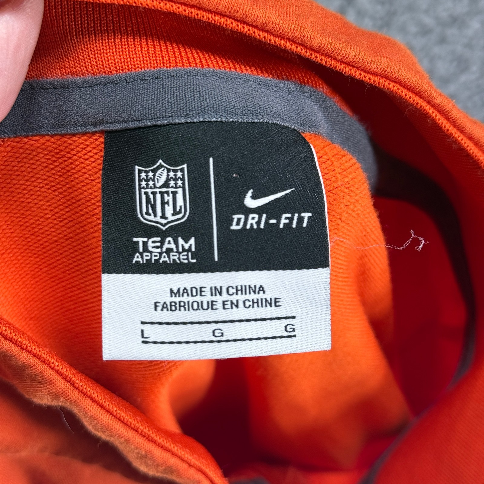 Nike Super Bowl XLIX 1/4 Zip Pullover Mens L Orange Dri Fit NFL Football Phoenix gallery