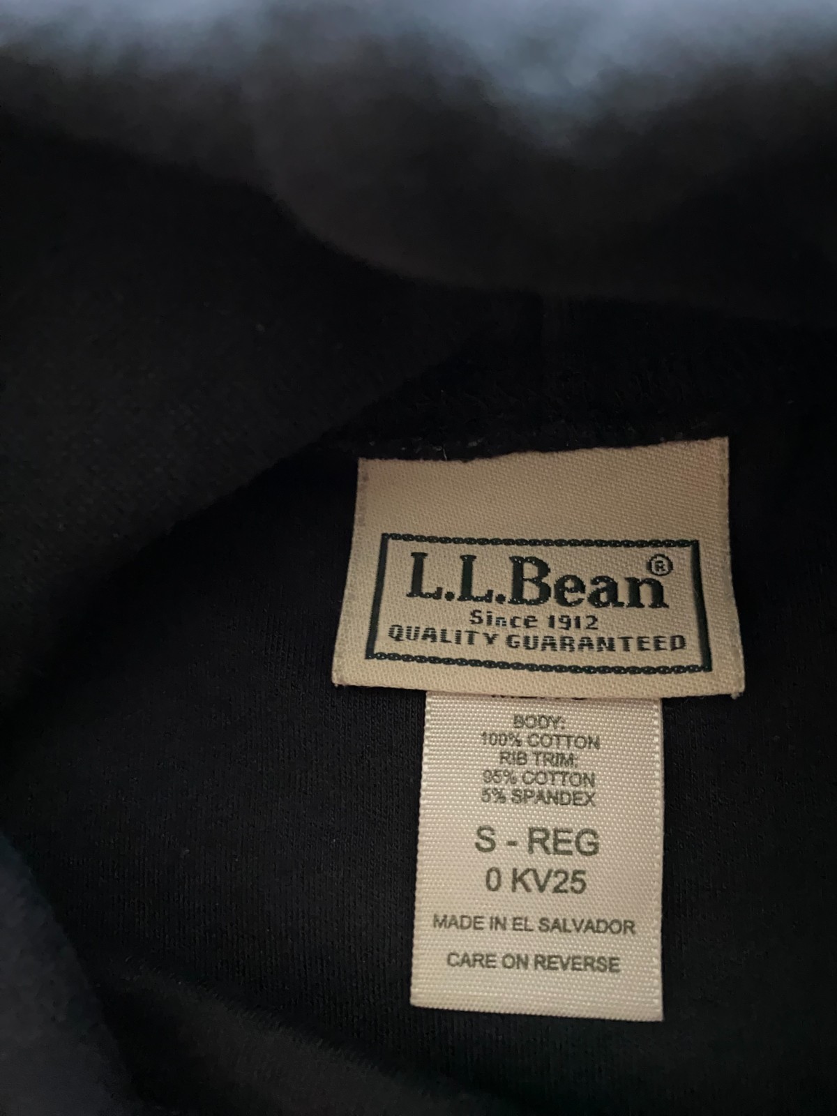 L.L. Bean Men Long Sleeve High Neck T-Shirt Black Size S gallery