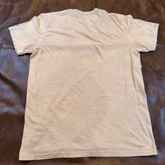 Adidas The Go-To Performance Tee Climalite Heather Tan Graphic Gym Shirt Sz M