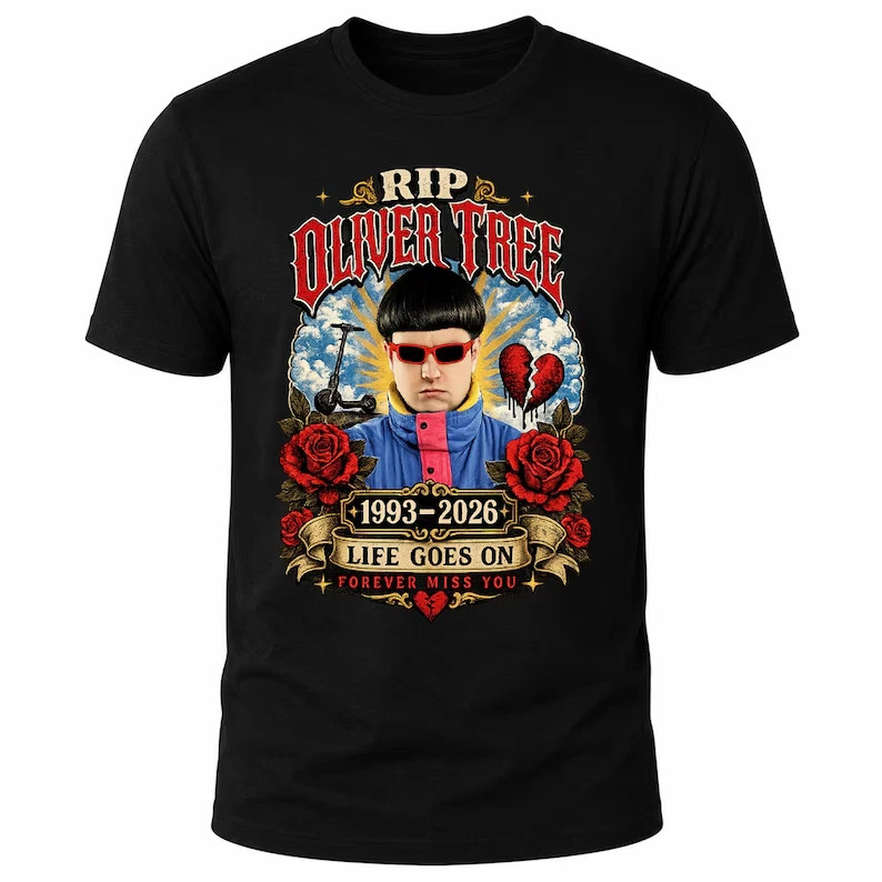Oliver Tree 1993 – 2026 T-Shirt Unisex Cotton Black All sizes AA13
