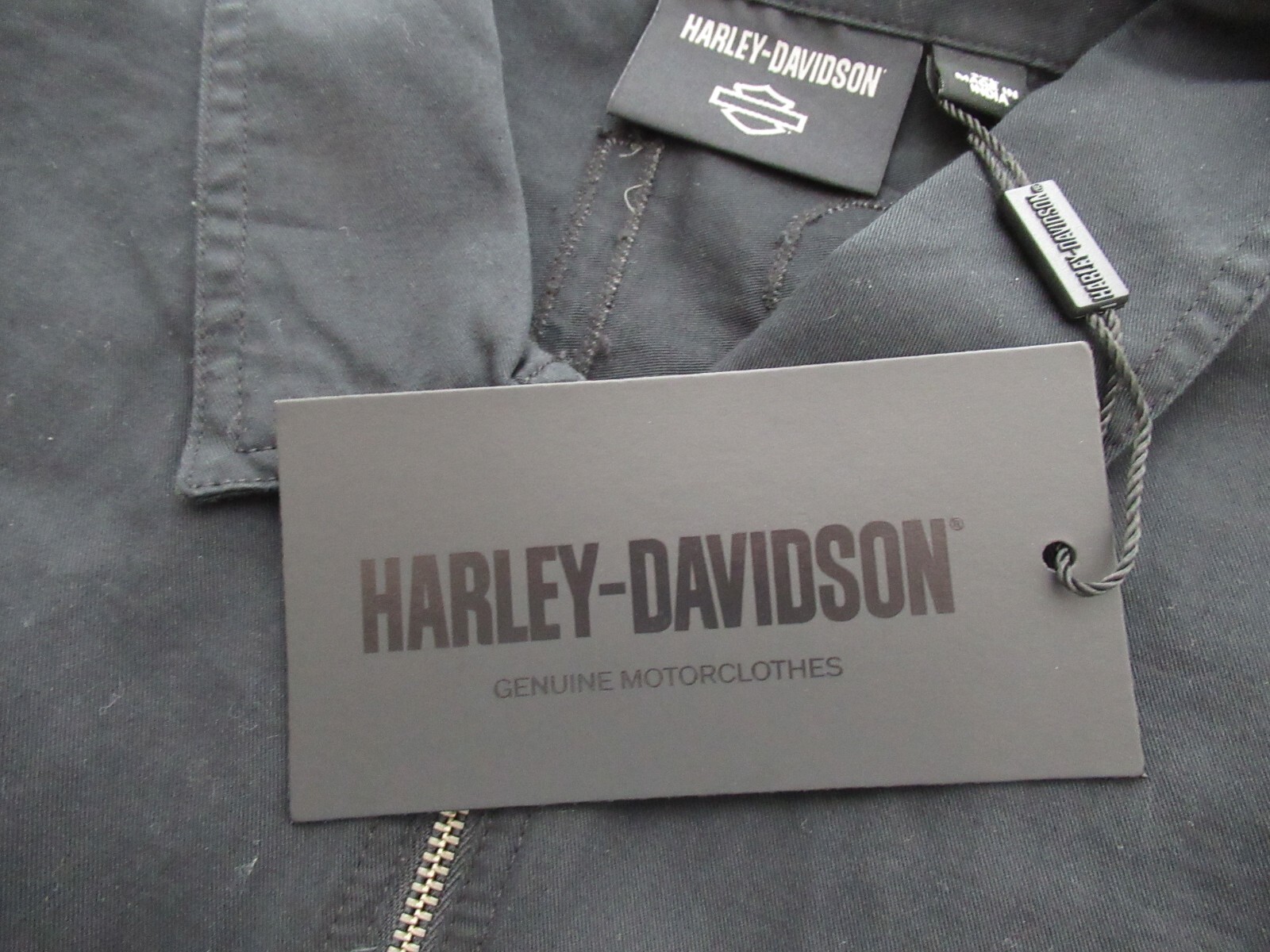 Harley Davidson Men's Short Sleeve 1/4 Zip Black Pullover Size 3XL NWT gallery