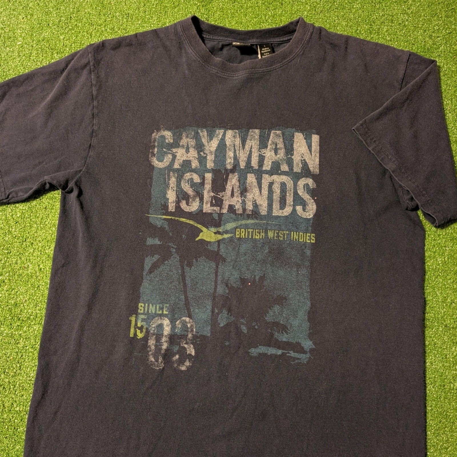 Gear For Sports Cayman Islands British West Indies Graphic T-Shirt Navy Mens L gallery