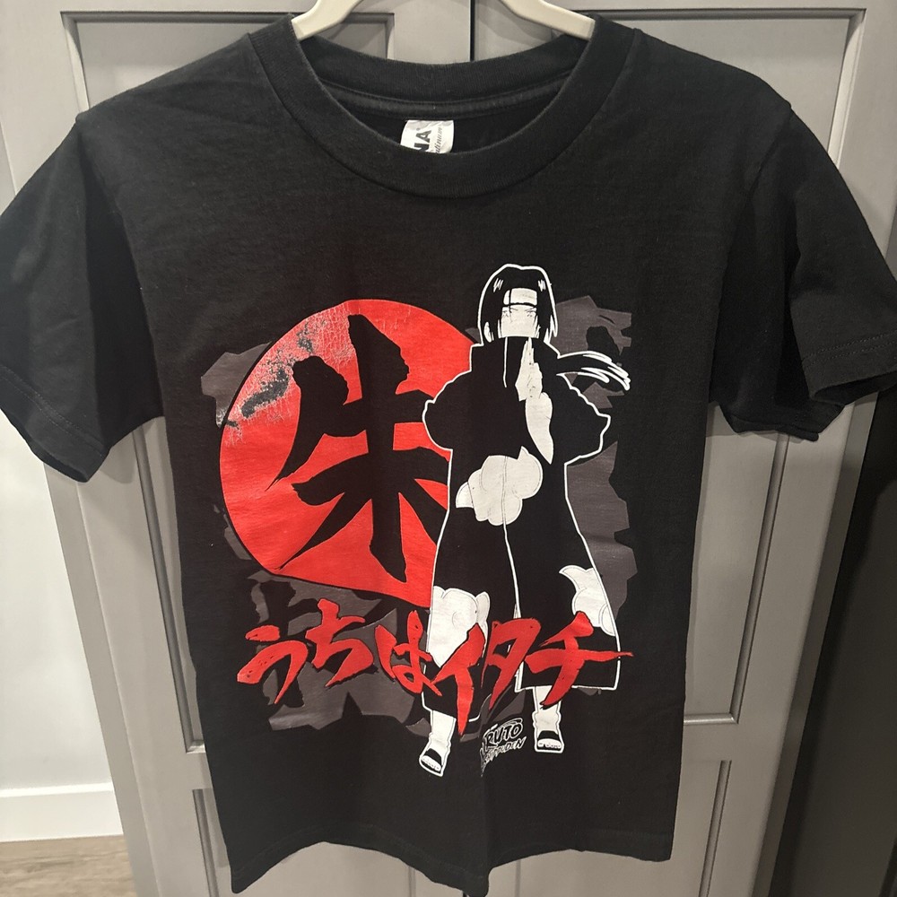 Naruto Shippenden Itachi Shohen Jump T-Shirt Size S Black – Suna Platinum Brand