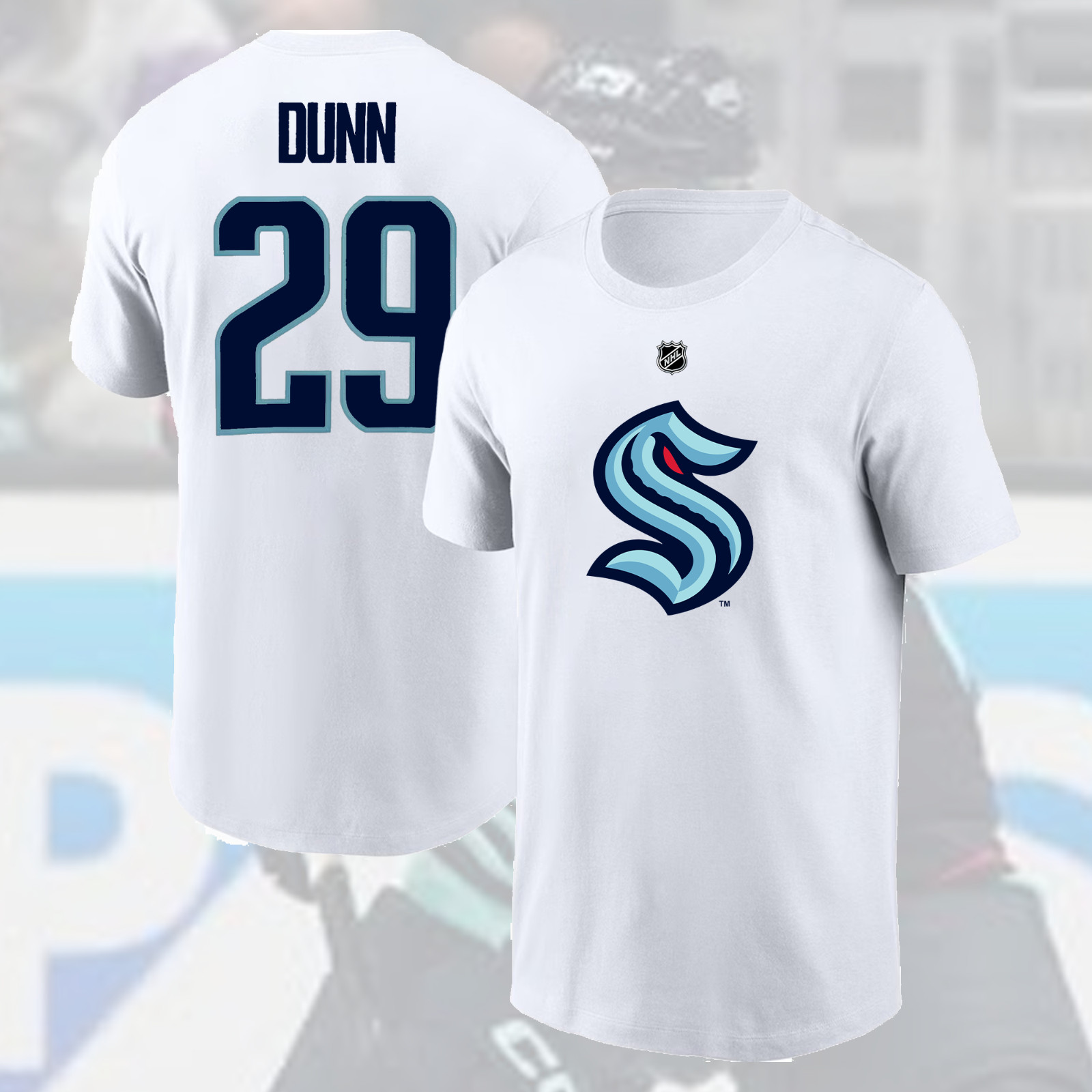 SALE HOT! Vince Dunn #29 Seattle Kraken 2025 Player Name & Number Fan Gifts gallery