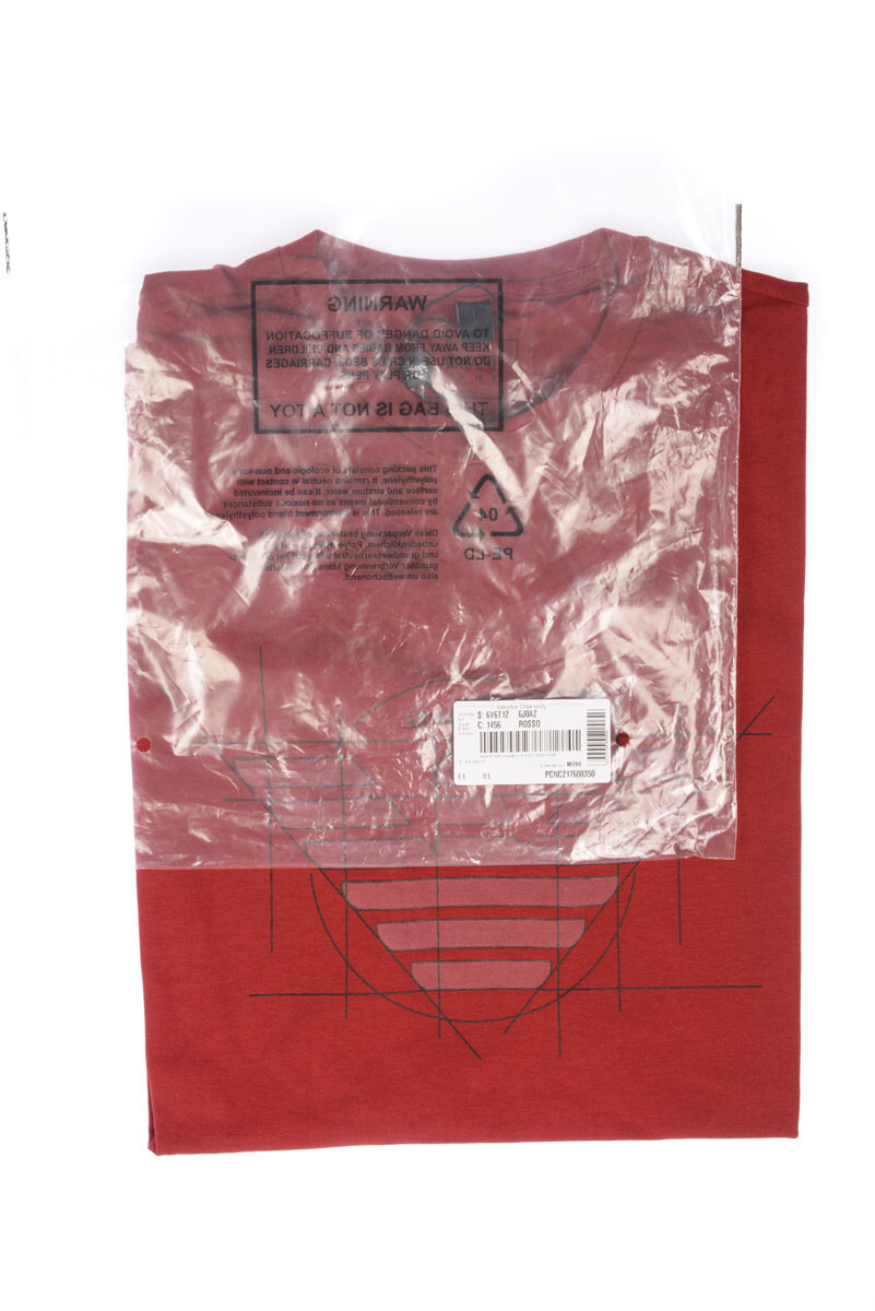 Armani Jeans AJ T-Shirt Sweatshirt Man Red 6Y6T126J0AZ 1456 Sz M MAKE OFFER gallery