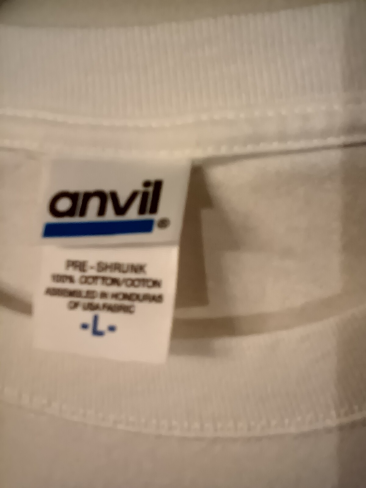 Anvil men''s white tee graphic New Mexico print on front LG cotton chest 44" gallery