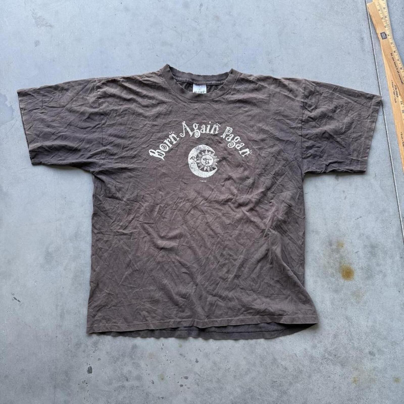90s Born Again Pagan graphic tee Size XL gallery