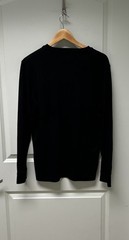 Croft & Barrow Men’s Black Henley Long Sleeve Shirt Easy Care Size Small T-5