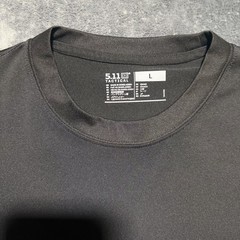 5.11 Tactical Mens Crew Neck Short Sleeve T-Shirt Black Size L Solid Utility Tee