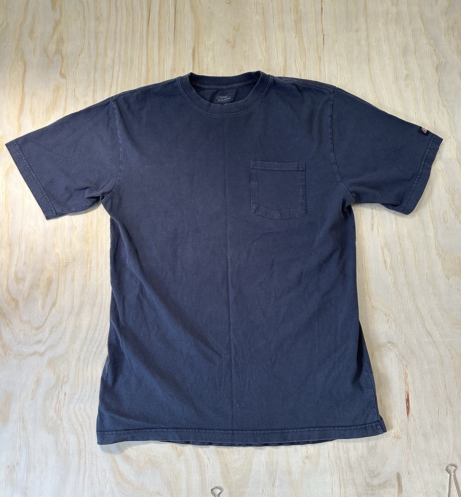 Genuine Dickies Men’s Large Tall Pocket T-Shirt Navy Blue Work Tee LT