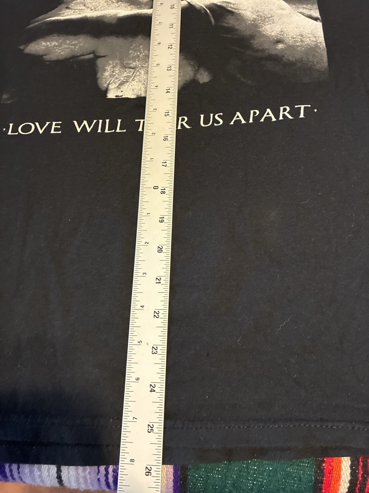 Joy Division Love Will Tear Us Apart T Shirt Black Size Large Band Tee gallery