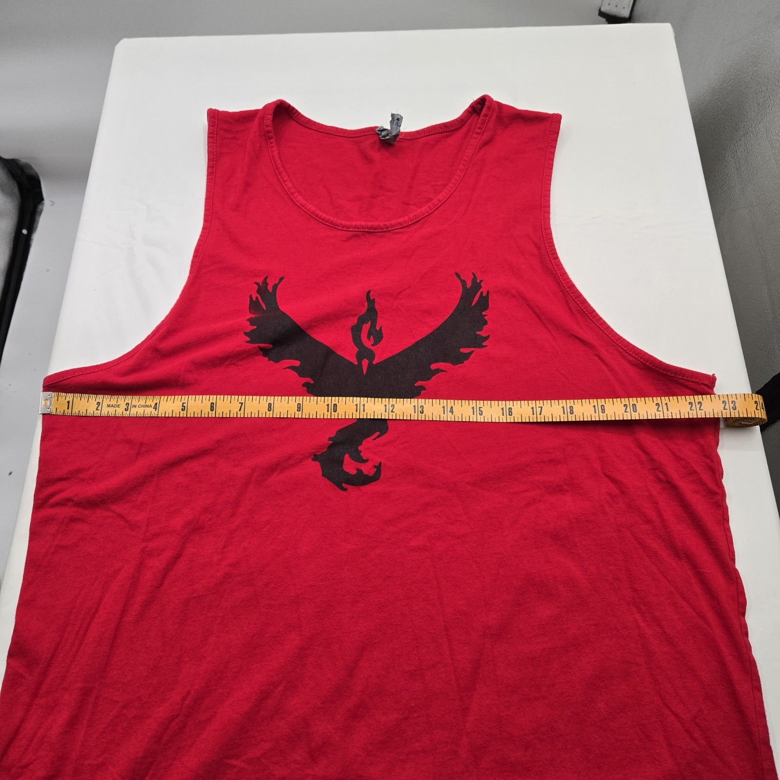 Next Level Pokemon Go Team Valor Mystic Instinct Tank Top XL Red W/ Black Print gallery