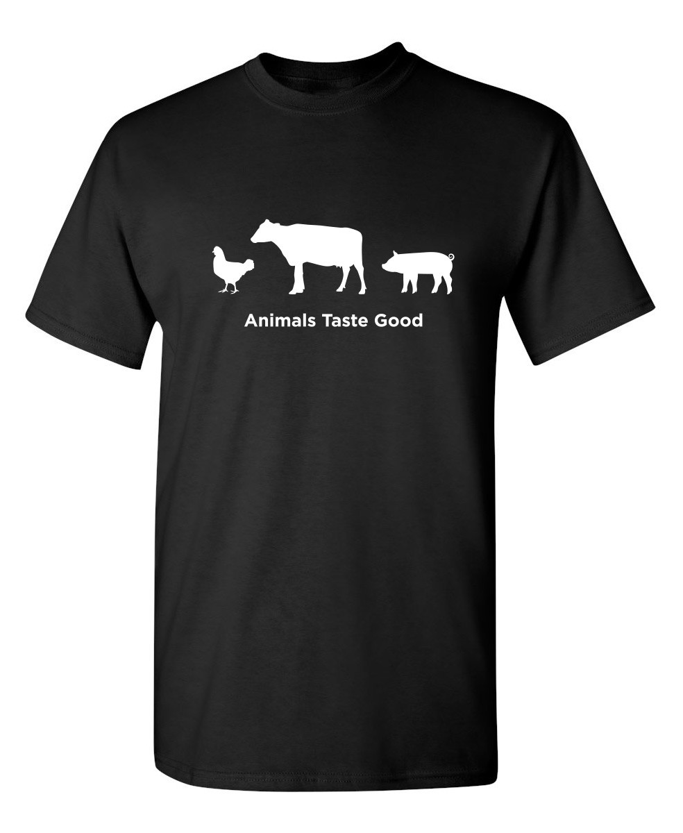 Animals Taste Good Sarcastic Funny Adult Humor Graphic Novelty Gift T-Shirt gallery