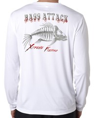 Dixie Land Outdoors microfiber long sleeve Bass fishing t shirt uv performance