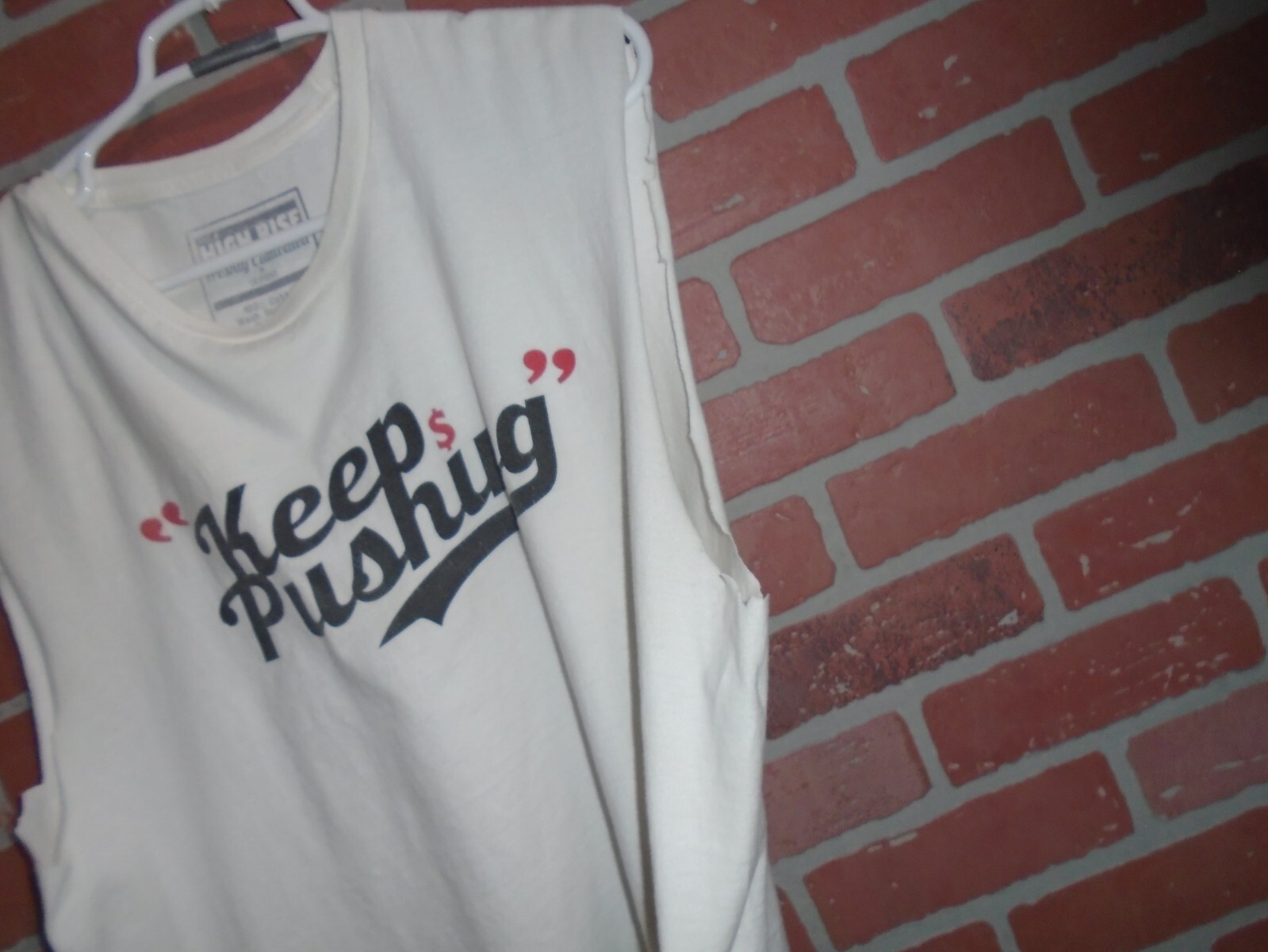 HIGH RISE MENS "KEEP PUSHING" MENS TANK TSHIRT SIZE XL gallery