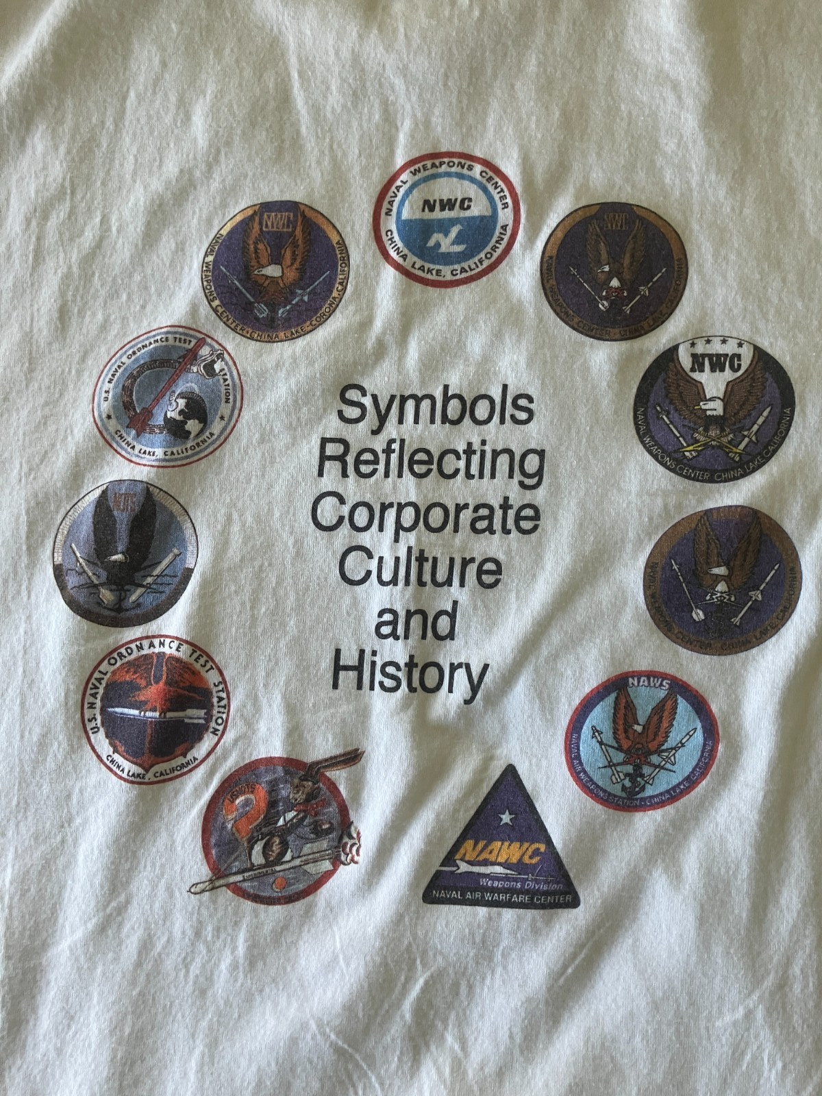 China Lake Naval Weapons Center Historical Patches T-shirt Size Medium gallery