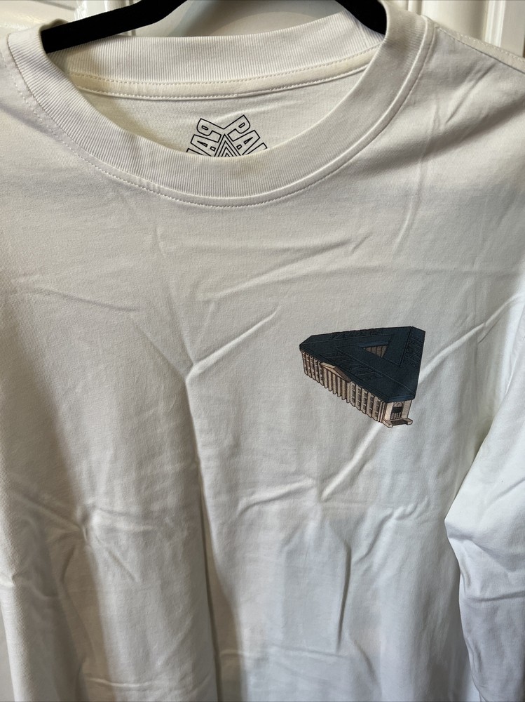 Palace Palazzo Longsleeve Tee White Size Large Preowned