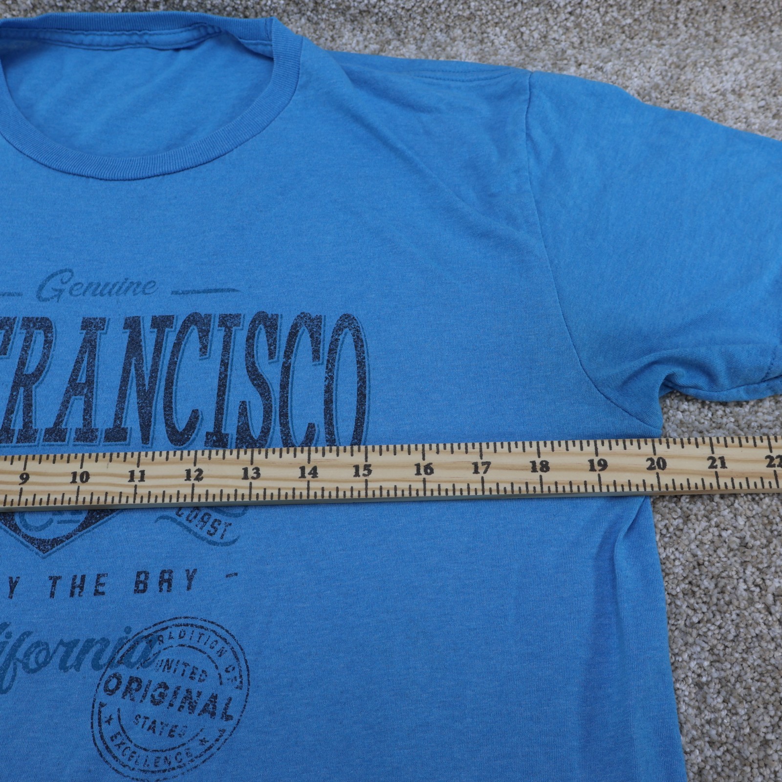 San Francisco Graphic T-Shirt Tourist Tee Blue (see photo for flaw) gallery