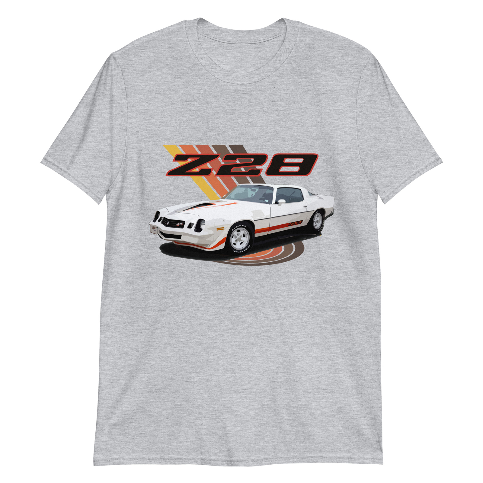 1979 White Camaro Z28 Retro 70s 1970s Muscle Car Short-Sleeve Unisex T-Shirt