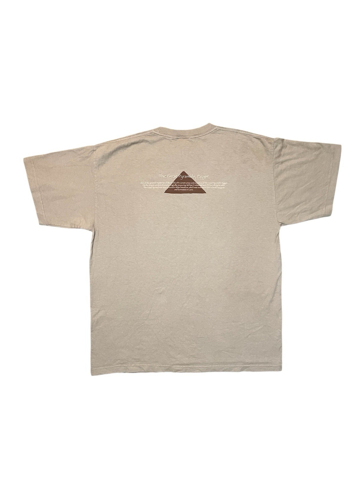 Vintage Discovery Channel Great Pyramids Egypt T-Shirt Men’s L Beige gallery