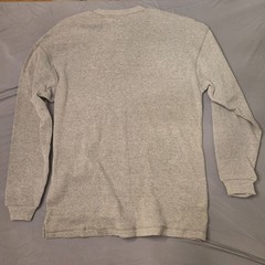Vtg 1996 Camel Cigarettes Gray Waffle Thermal Henley L/S Shirt Men’s L