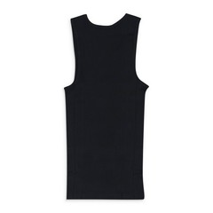 AIME LEON DORE Black Embroidered Logo Tank Top SIZE S $80