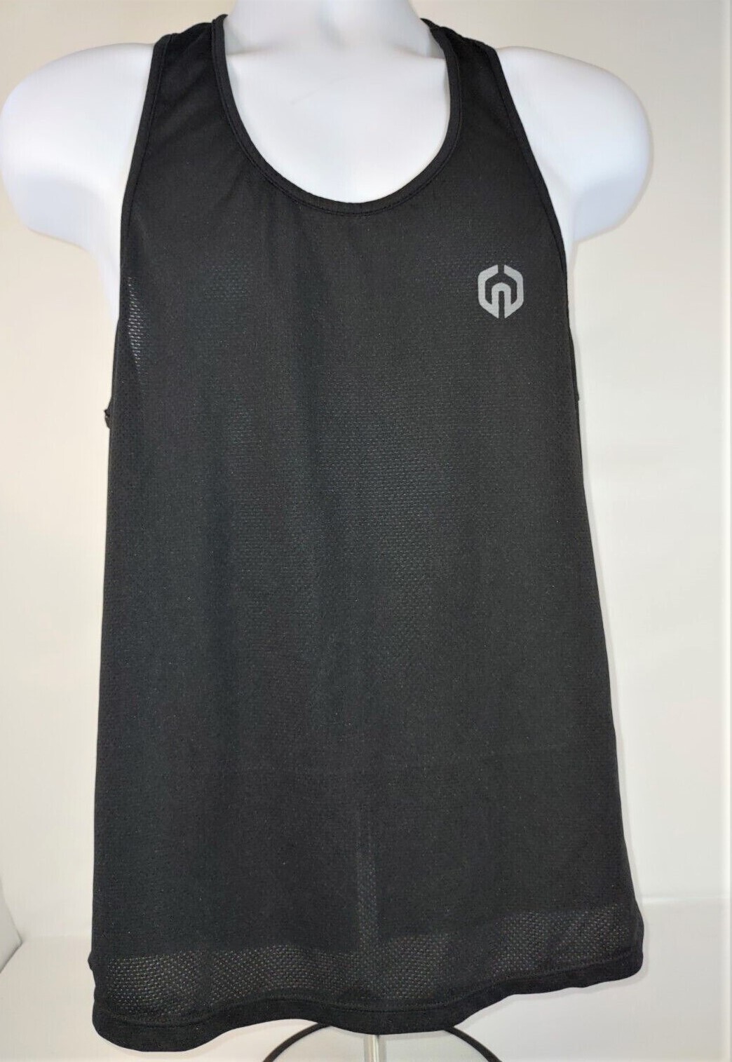 NELEUS 'Dry Fit Logo Muscle' Mesh Tank Top Men's S Gym Workout Exercise Blk NEW! gallery
