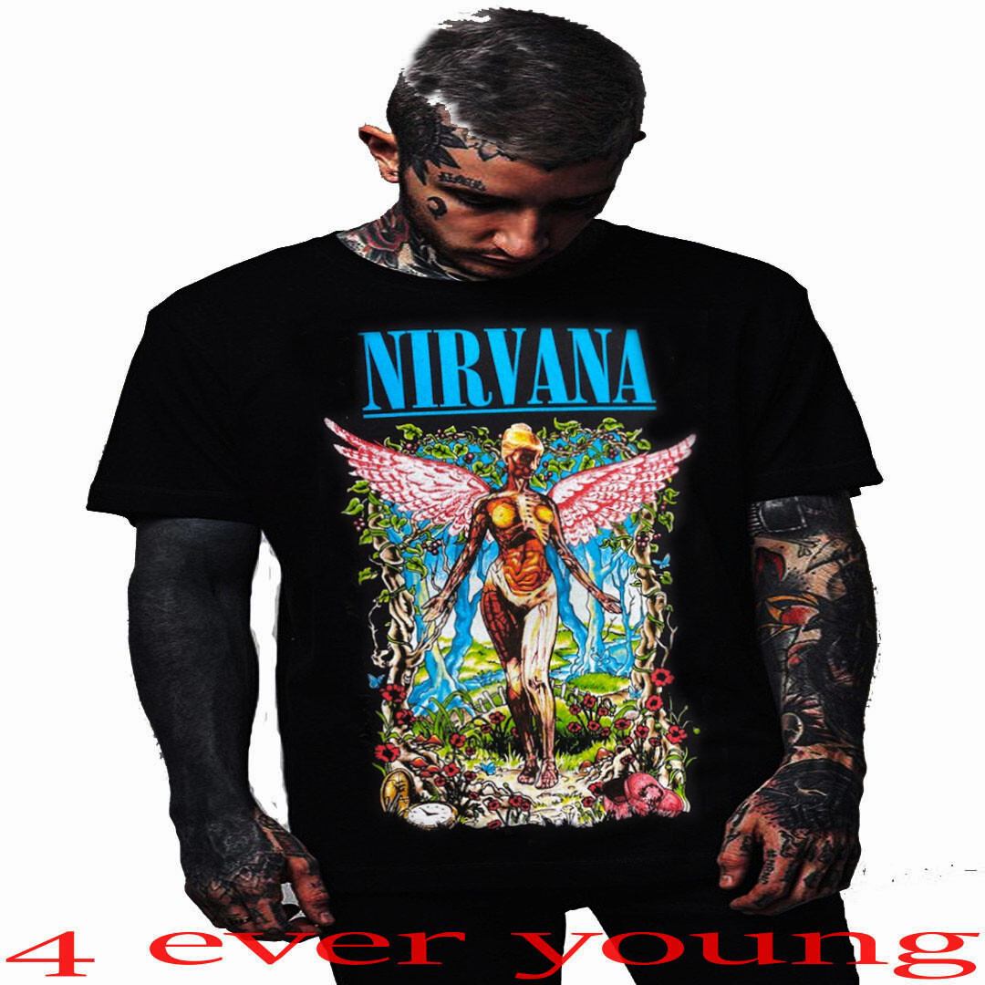 NIRVANA IN UTERO GRUNGE PUNK ROCK T SHIRTS MEN'S SIZES gallery