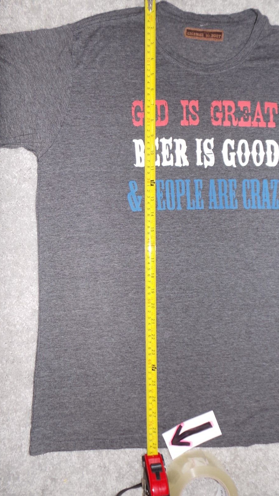 License to Boot tshirt Men-Preowned-size tag cut out fits a Large gallery