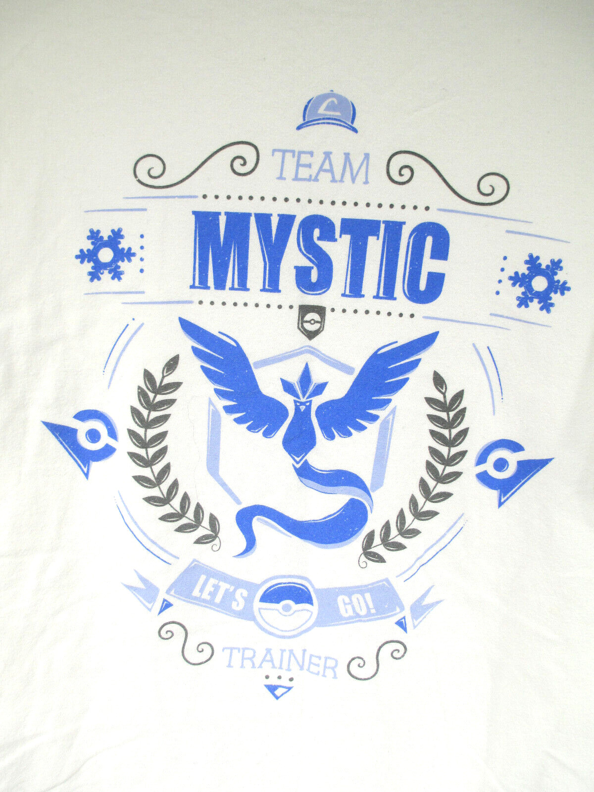 TeeFury Pokemon Go Team Mystic Trainer M Men's T-Shirt White Used gallery