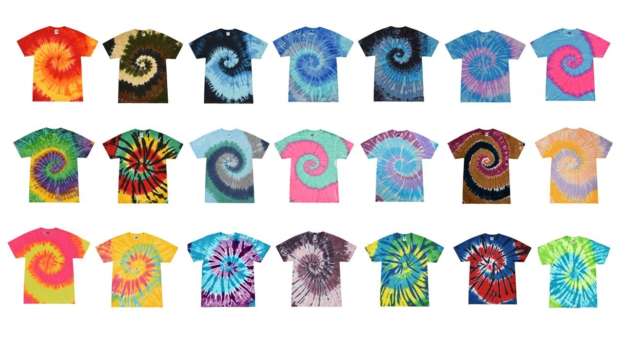 Colortone Tie Dye T-Shirts – Multiple Colors & Sizes – Regular Fit – Brand New
