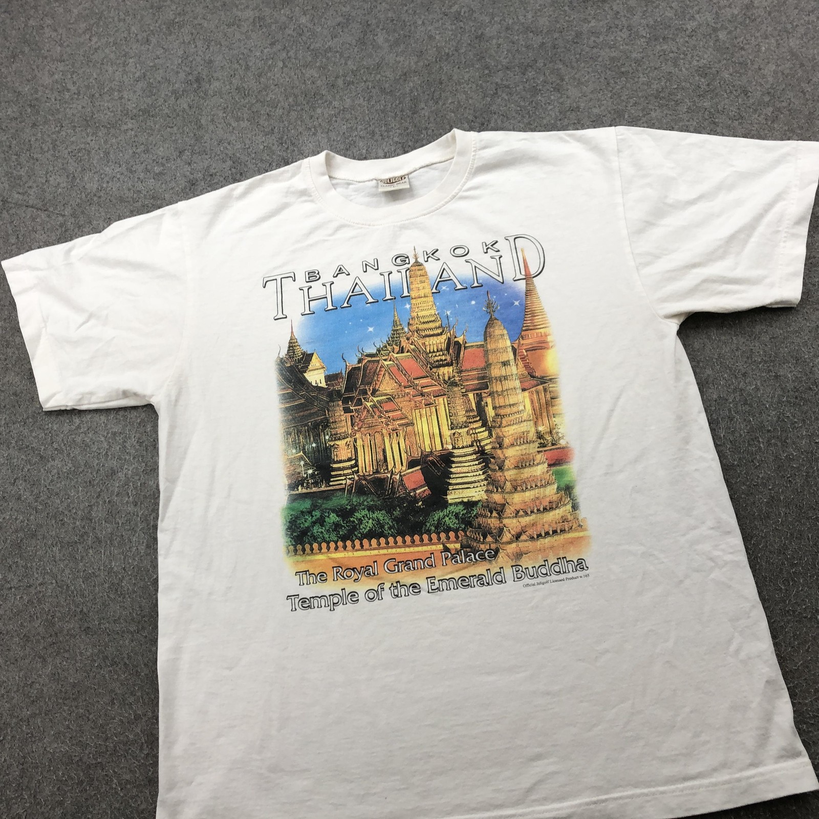 Bangkok Thailand Shirt Mens Large White Royal Grand Palace Temple Graphic Tee gallery
