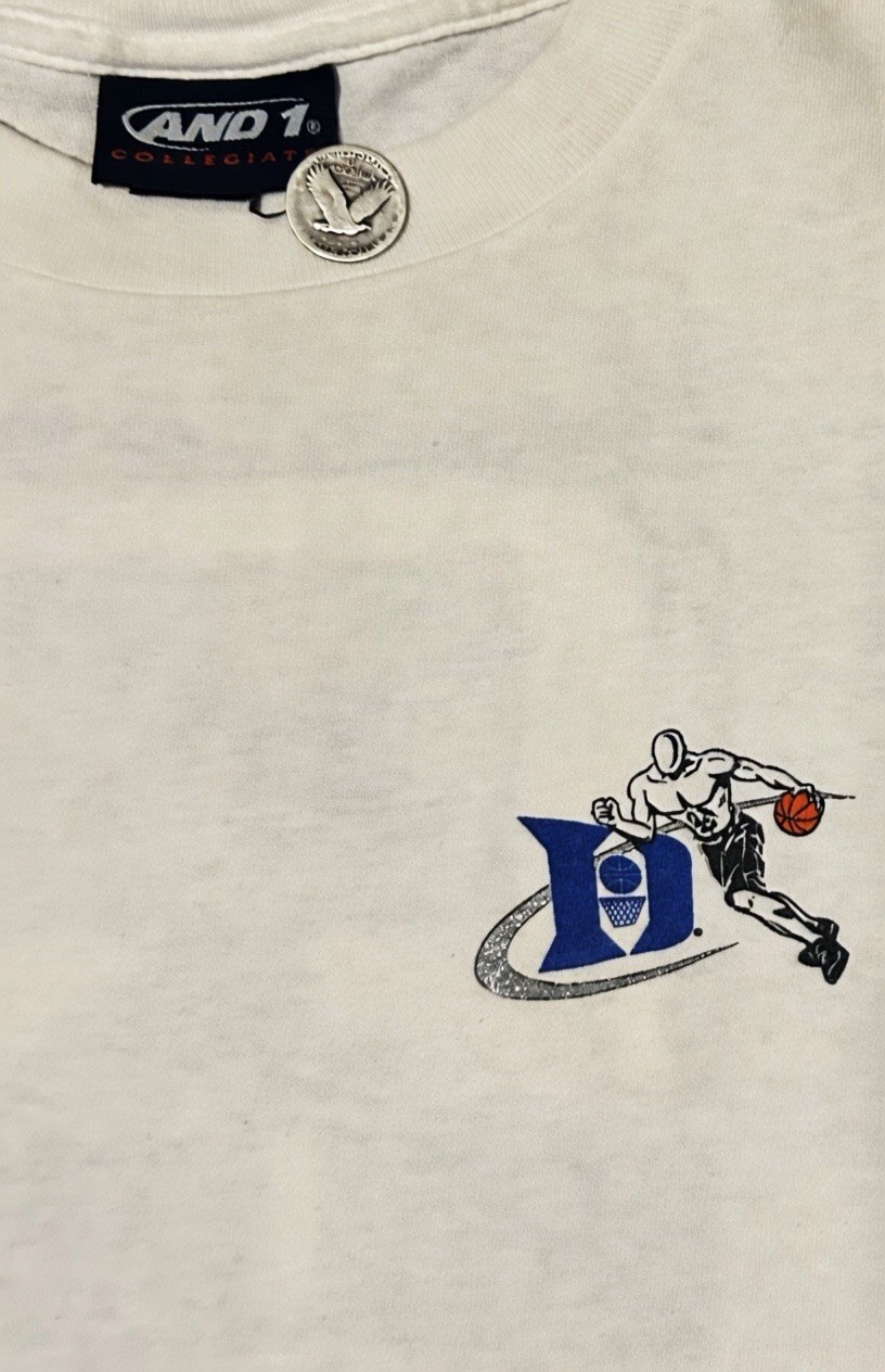 Vintage Duke University Blue Devils Rare And 1 Large T-Shirt Basketball VTG Tee gallery