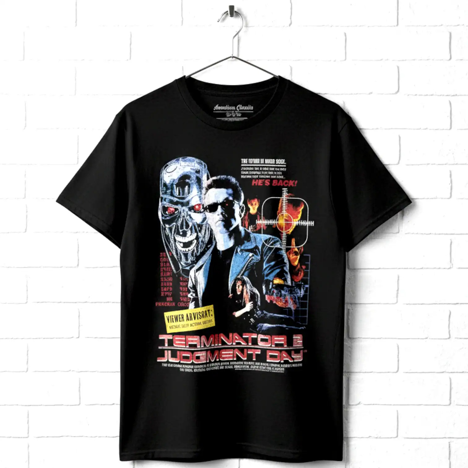 Terminator 2 Viewer Advisory Men’s T Shirt