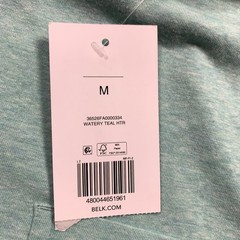 Ocean Coast Men’s Medium Teal Green L/S Pocket Henley T-Shirt NWT