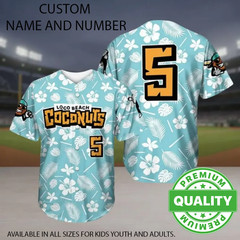 Custom Savannah #5 Loco Beach Coconuts Baseball Jersey 3D AOP 1V1199