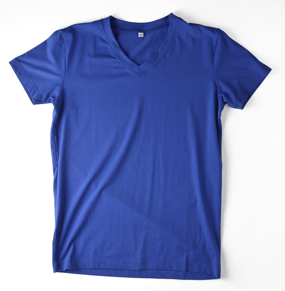 New Mens T-shirts V-neck Tee Classic Fit Muscle Top Spandex Solid XS S M L XL gallery