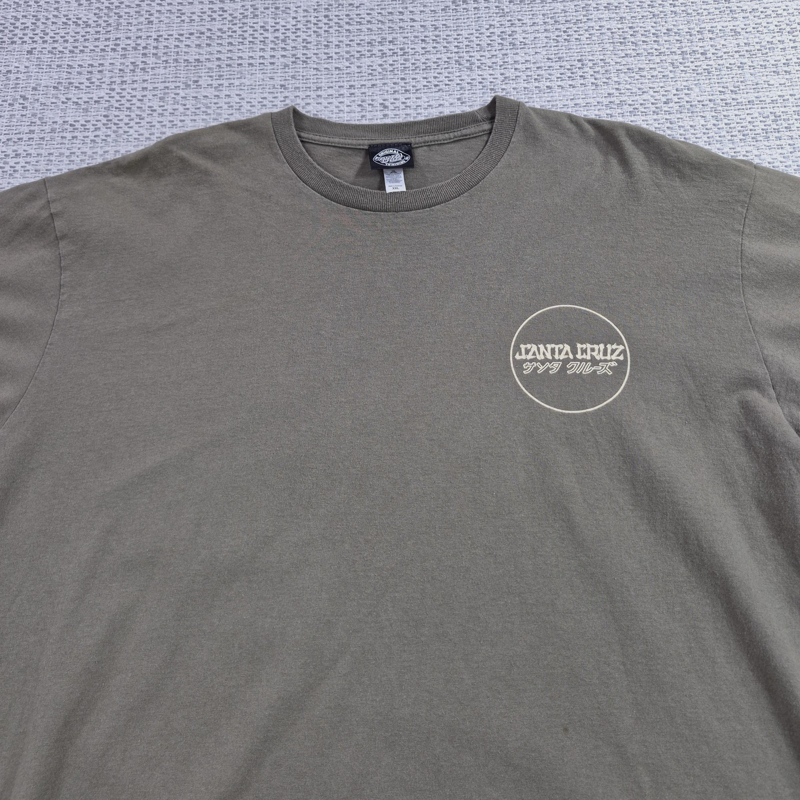 Santa Cruz Shirt Mens 2XL Green Screaming Hand Graphic Tee Skateboard Back Print gallery