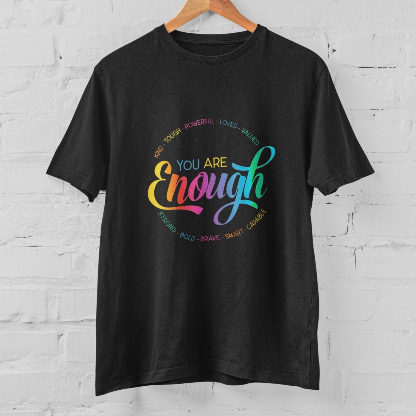 You Are Enough T-Shirt Inspirational Self Love Positive Quote Tee gallery