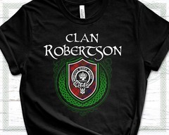 Scottish Clan Robertson Surname Scotland Tartan and Clan Badge